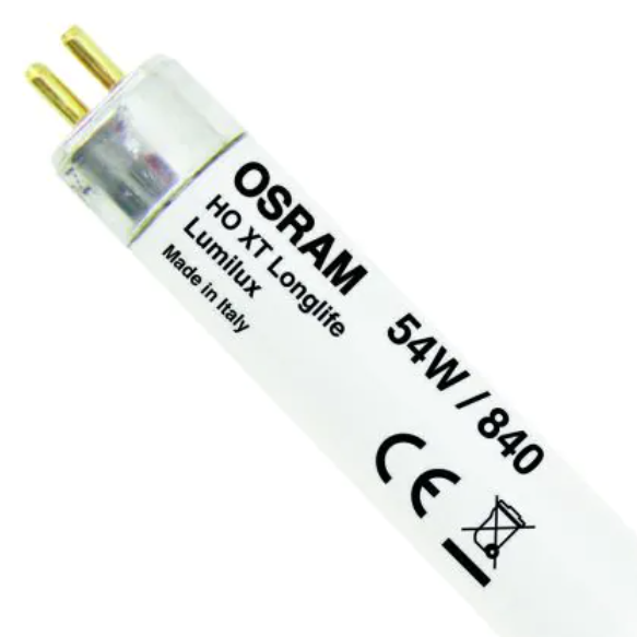 OSRAM 54W 840 T5 Fluorescent Lamp Cool White, High Brightness Tube with Stable Light Output Perfect for Large Commercial Spaces and Retail Areas